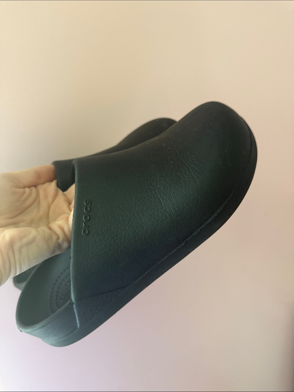 CROCS Matte Black Slip-On Clog